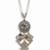 Nvr women oxidized silver plated mirror work necklace