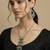 Nvr women's silver-plated oxidised tribal jewellery set
