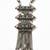 Nvr women oxidized silver-plated tribal jewellery set with chain tassels & colored stones