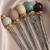 Nvr women's set of 3 oxidised german silver assorted juda hair stick
