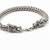 Nvr men's silver plated dragon design bracelet