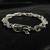 Nvr men's silver plated dragon design bracelet