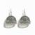 Nvr women oxidized german silver floral design jhumka earrings with ghungroo bells
