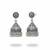 Nvr women's oxidized silver plated jhumkis earring set