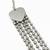 Nvr women silver plated multi-strand ball chain necklace with heart accents