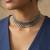 Nvr oxidised silver plated choker necklace for girls & women