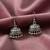 Nvr women traditional oxidized silver plated jhumkis earring set
