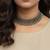 Nvr women traditional oxidised silver plated handmade necklace