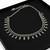 Nvr women oxidised silver plated choker necklace with paisley drops