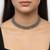 Nvr silver plated antique look layered ethnic necklace for women