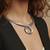 Nvr women minimalist silver plated wire choker necklace