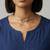 Nvr women's silver plated knot choker necklace
