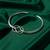 Nvr women's silver plated knot choker necklace