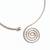 Nvr women handcrafted silver plated open collar spiral necklace