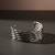 Nvr women's silver plated handmade cuff bracelet