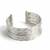 Nvr women adjustable hammered silver plated cuff bracelet 