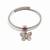 Nvr women silver plated adjustable butterfly bracelet