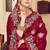 Maroon sequin zari resham stone embroidered georgette designer saree for women