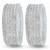 Nvr women's set of 12 zircon gemstone studded stylish silver plated bangles