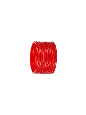 Nvr set of 12 plain red glass bangle for women 3