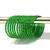 Nvr set of 12 beaded glass handmade green color bangle for women