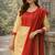  women's cotton gotapatti lace design straight side slit kurta set with duppata