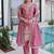 Pink silk kurta palazzo set