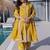 Mustard silk festive suit set