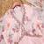 Pink floral anarkali dress
