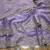 Lavender Color Embroidery sequence work heavy border Satin Saree