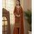 Brown embroidered kurta sharara set