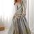 Grey anarkali gown set