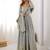 Grey anarkali gown set