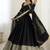 Black anarkali gown set