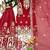 Red bridal style sharara set