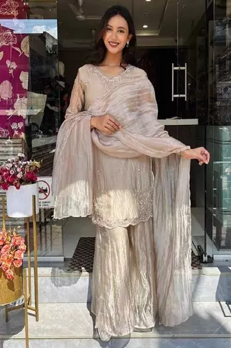 Light grey festive suit set