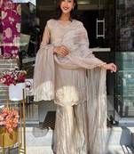 Light grey festive suit set