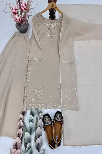 Light grey festive suit set