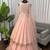 Blush pink embroidered anarkali gown