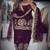 Purple heavy embroidered festive suit