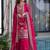 Deep pink heavy embroidered lehenga set