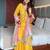 Bright yellow sharara set