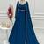 Dark blue anarkali dress