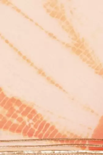 peach organza shibori printed saree