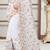 White sequin zari resham embroidered work georgette designer saree for women