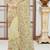 Beige sequin zari resham embroidered work georgette designer saree for women