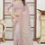 Lavender sequin zari resham embroidered work georgette designer saree for women