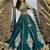 Green- Silk Fabric Beads & Sequined Embroidery Semi-Sttiched Lehenga Choli & Dupatta
