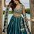 Green- Silk Fabric Beads & Sequined Embroidery Semi-Sttiched Lehenga Choli & Dupatta