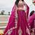 Pink- Silk Fabric Beads & Sequined Embroidery Semi-Sttiched Lehenga Choli & Dupatta